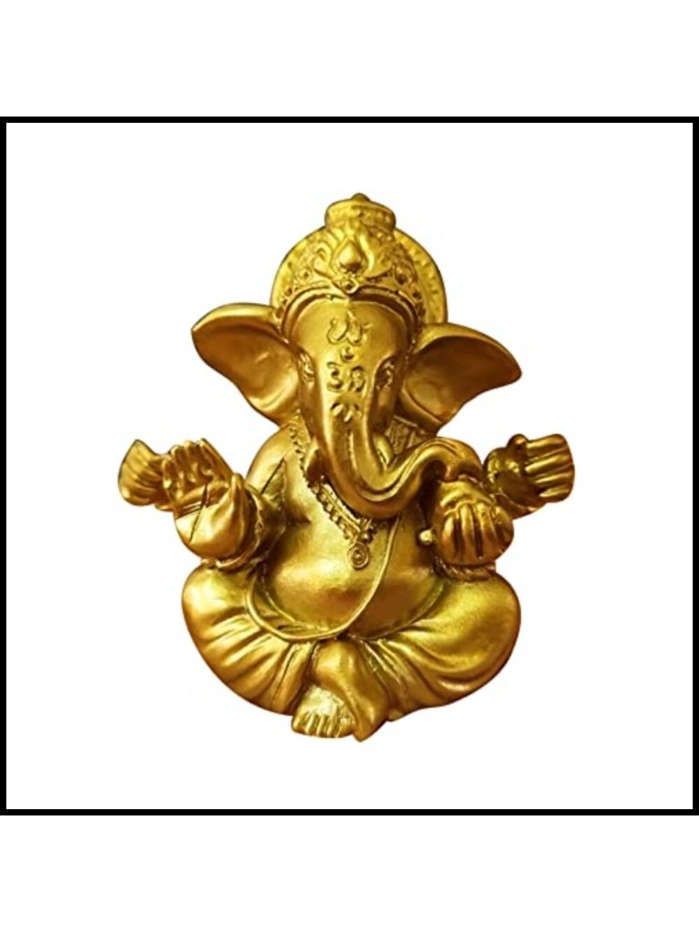 Ganesha Statue Mini Resin Sculpture Handmade Elephant Figurine Home Decor